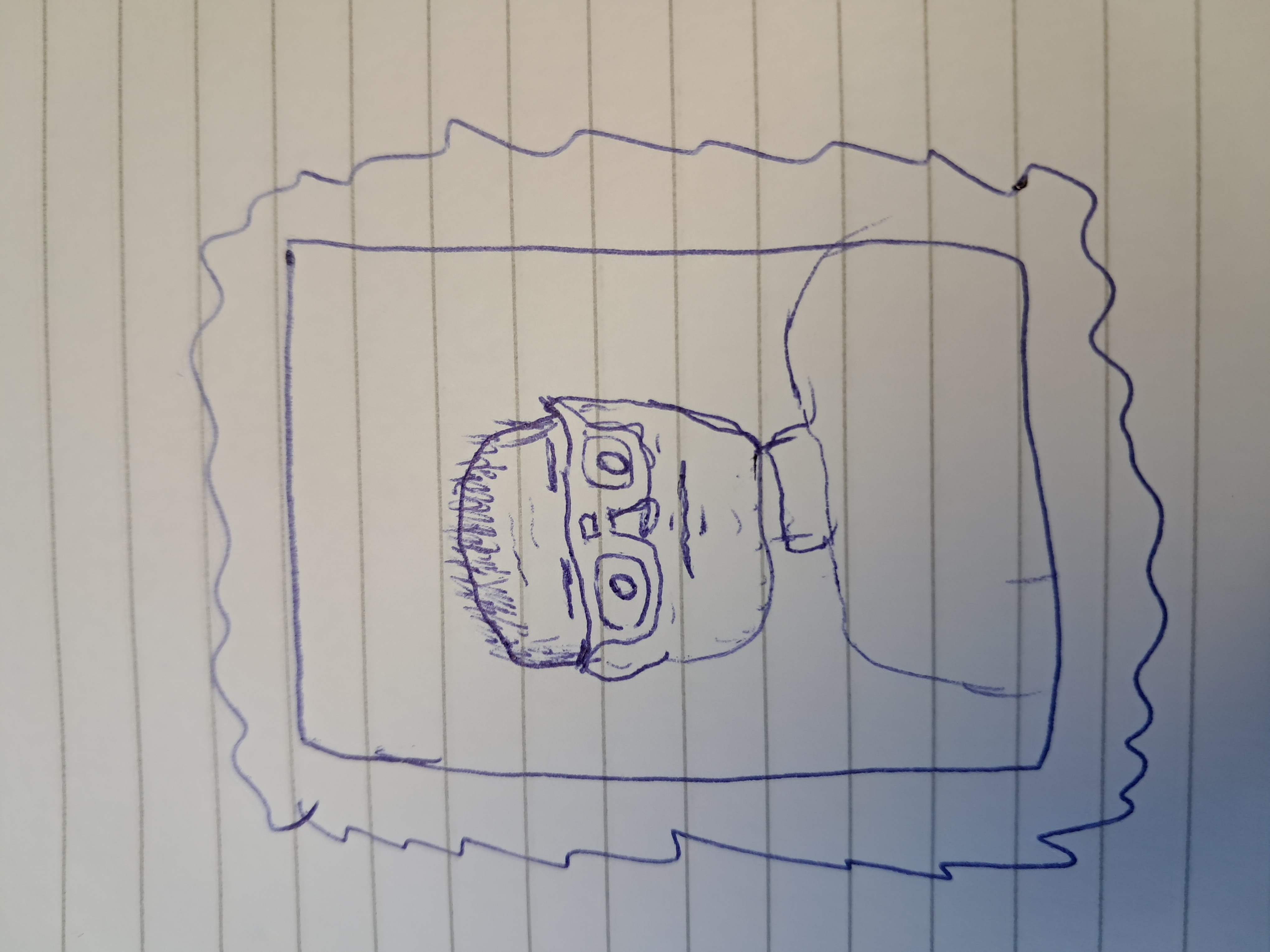 Teken een portret van iemand in jouw omgeving foto 1