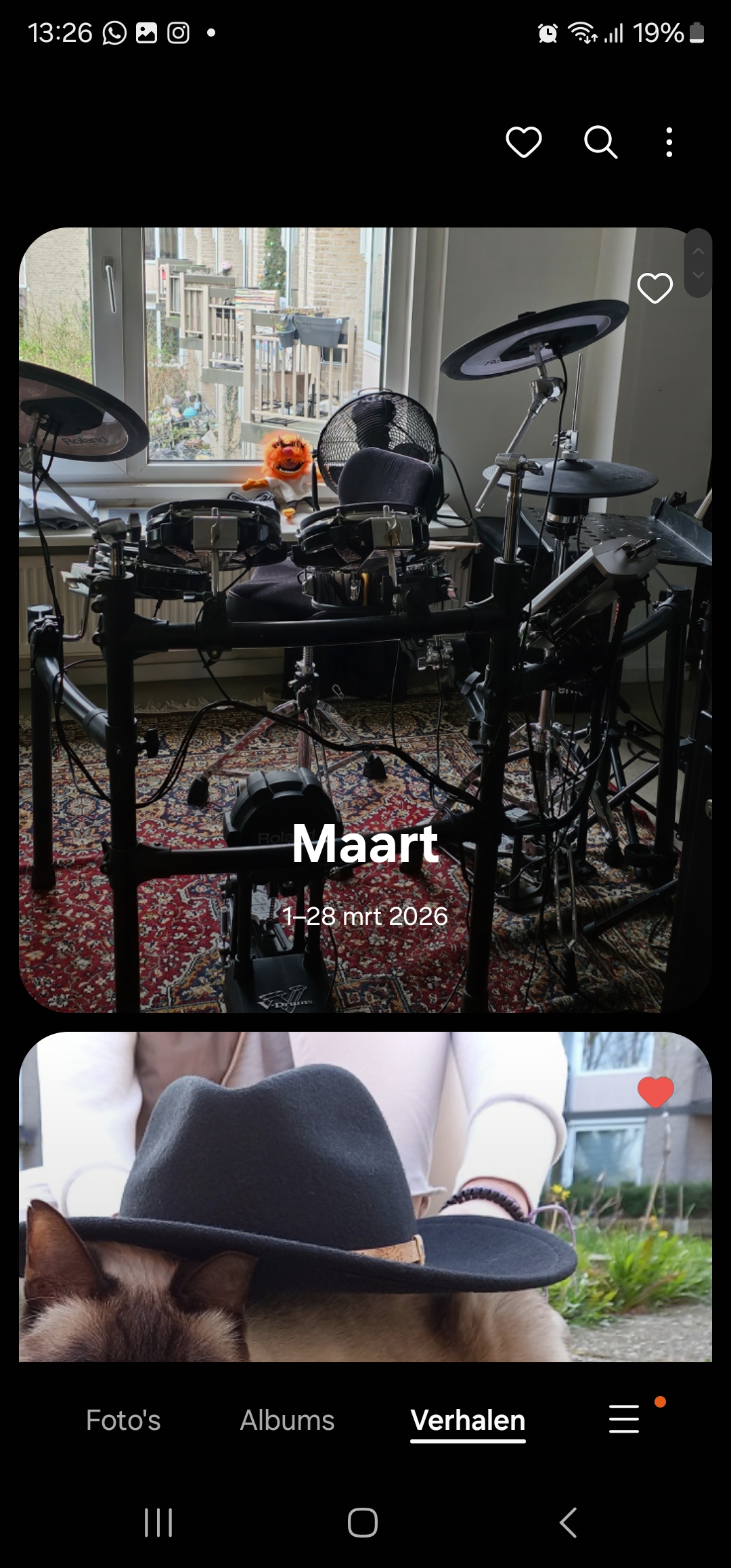 Maak een collage van herinneringen uit de afgelopen maand