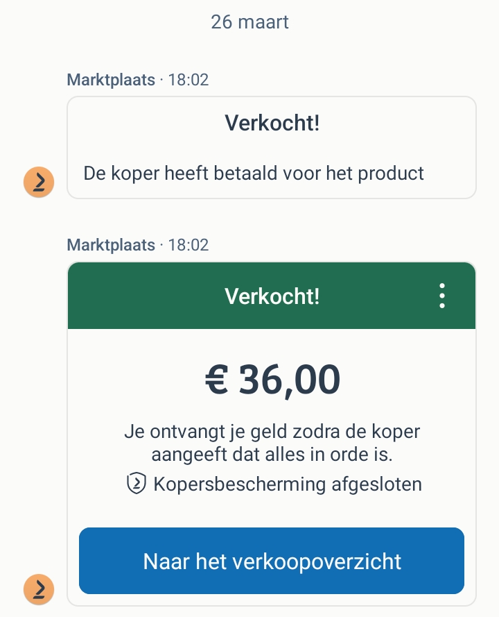 Verkoop iets op marktplaats voor minimaal 10 euro