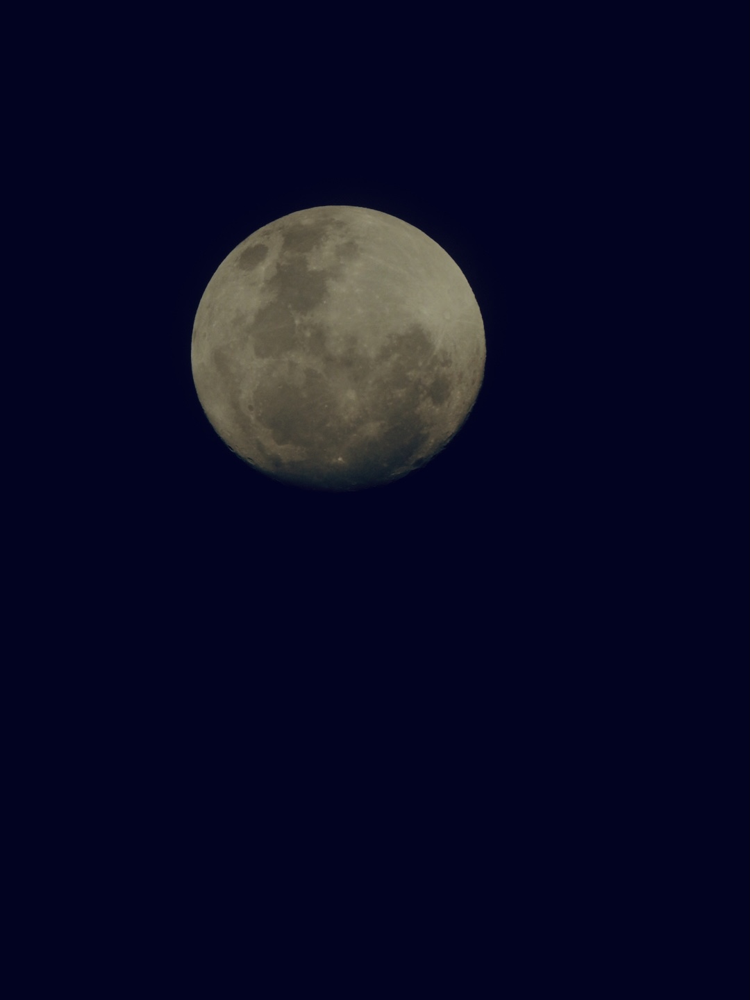 Maak een foto van de maan